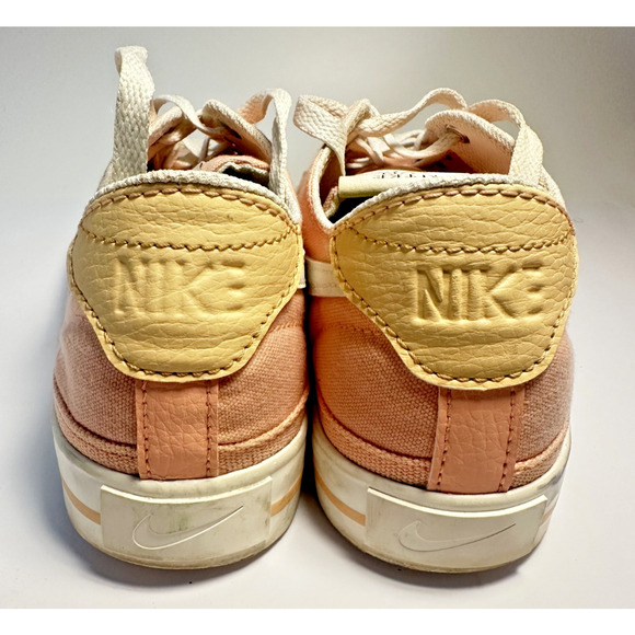 Nike Sun Club SB Women’s 8 Peach Canvas Low Top Skate Sneakers CZ0294-800 - Picture 4 of 9